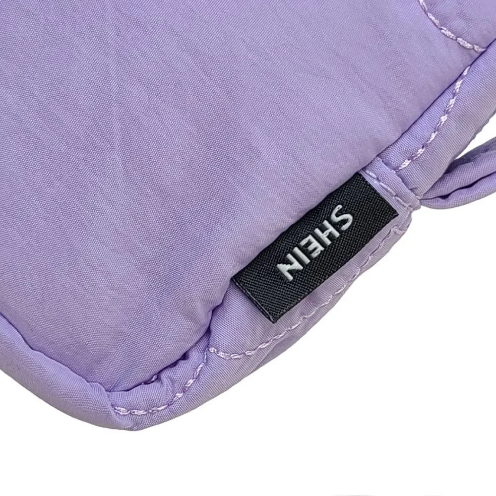 New Shein Soft Lilac Makeup Cosmetic Bag